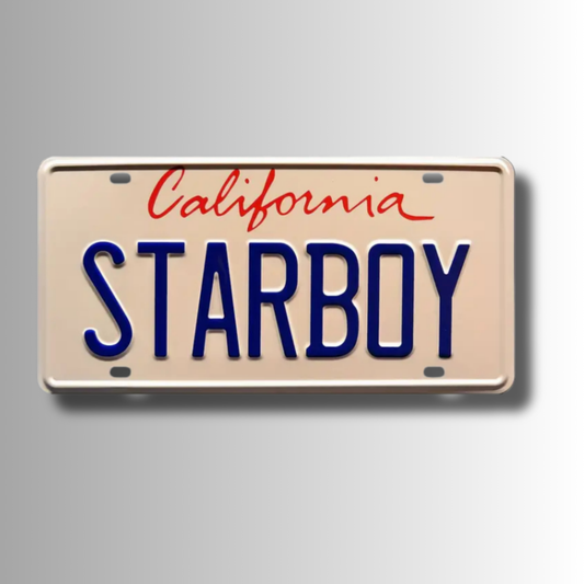 "Starboy" The Weeknd License Plate